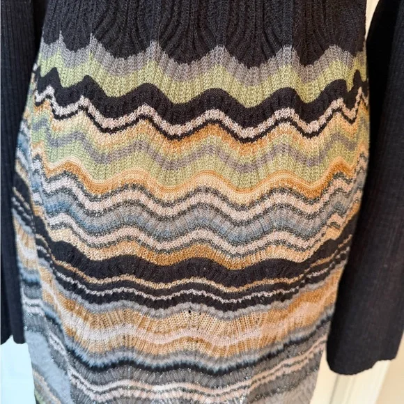 Elegant Black and Multicolor Missoni Knit Dress - Picture 5 of 8